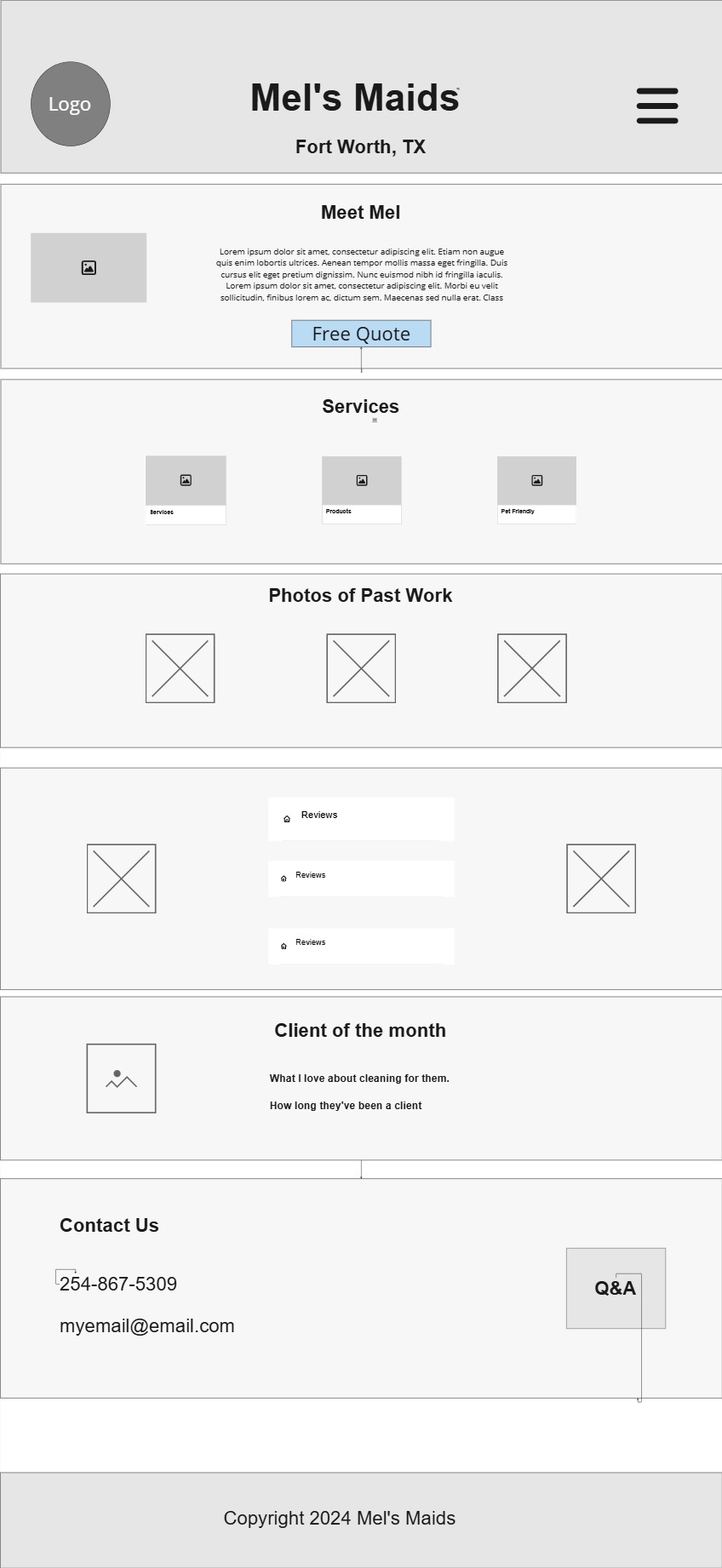 Mobile Wireframe Screenshot